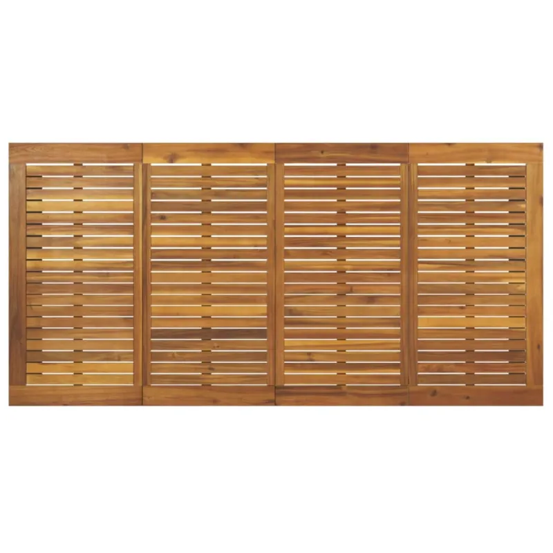 Sodo stalas su U formos kojomis, 180x90x75cm, akacijos masyvas