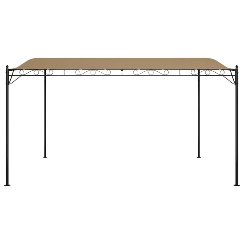 Stoginė, taupe spalvos, 4x3m, audinys ir plienas, 180g/m²
