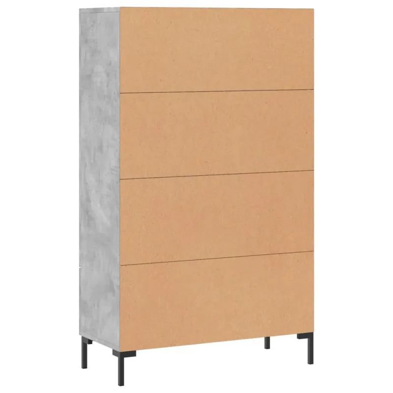 Komoda, betono pilkos spalvos, 69,5x31x115cm, apdirbta mediena