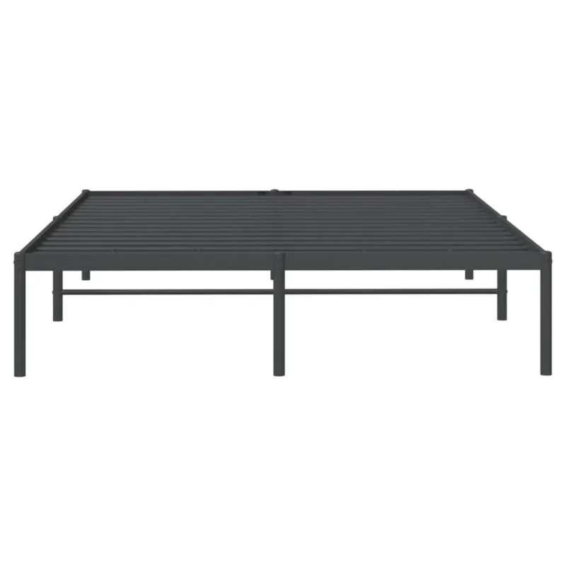 Metalinis lovos rėmas, juodos spalvos 150x200 cm