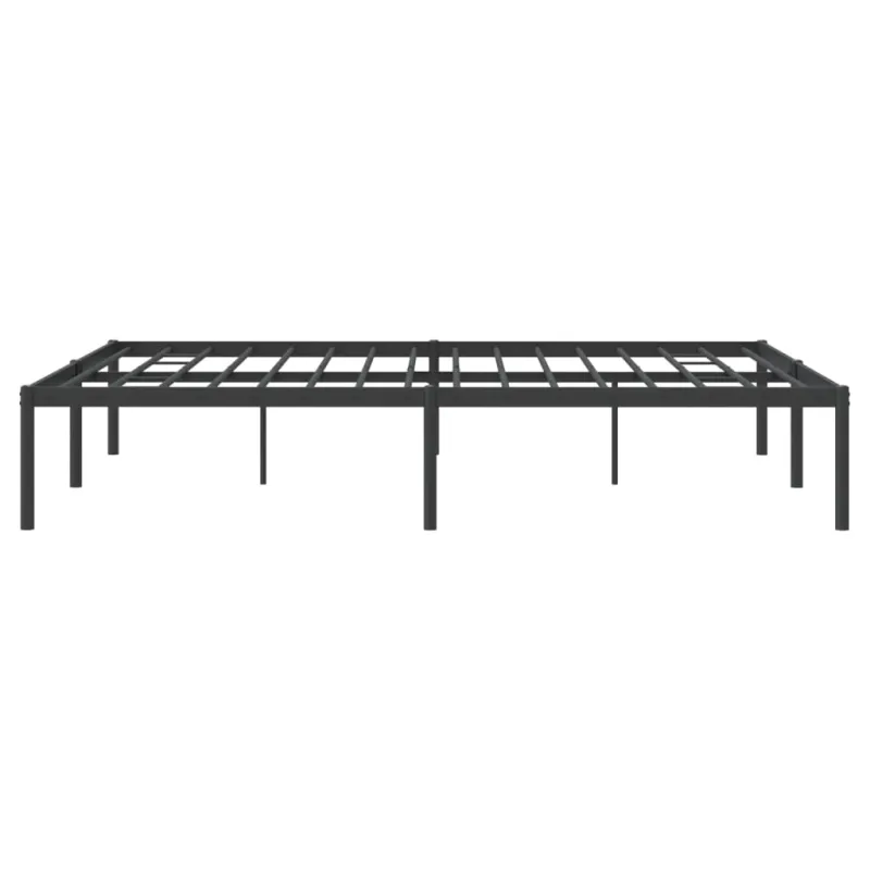 Metalinis lovos rėmas, juodos spalvos 150x200 cm