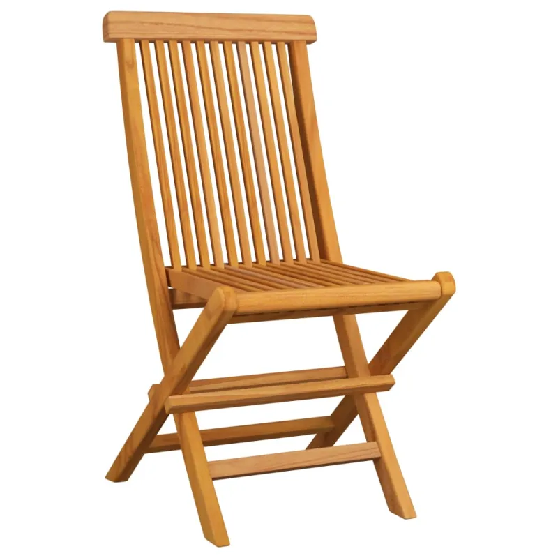 Sodo kėdės su languotomis pagalvėmis, 6vnt., tikmedžio masyvas