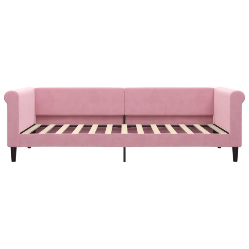 Sofa, rožinės spalvos, 90x200cm, aksomas