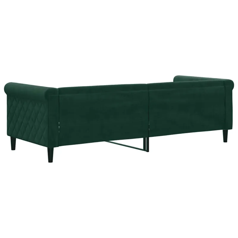 Sofa, tamsiai žalios spalvos, 80x200cm, aksomas