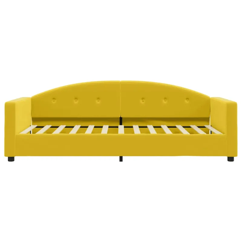 Sofa, geltonos spalvos, 90x200cm, aksomas