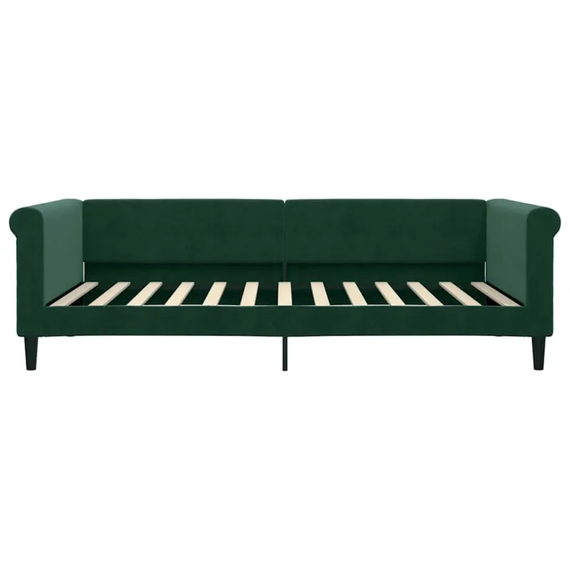 Sofa, tamsiai žalios spalvos, 100x200cm, aksomas