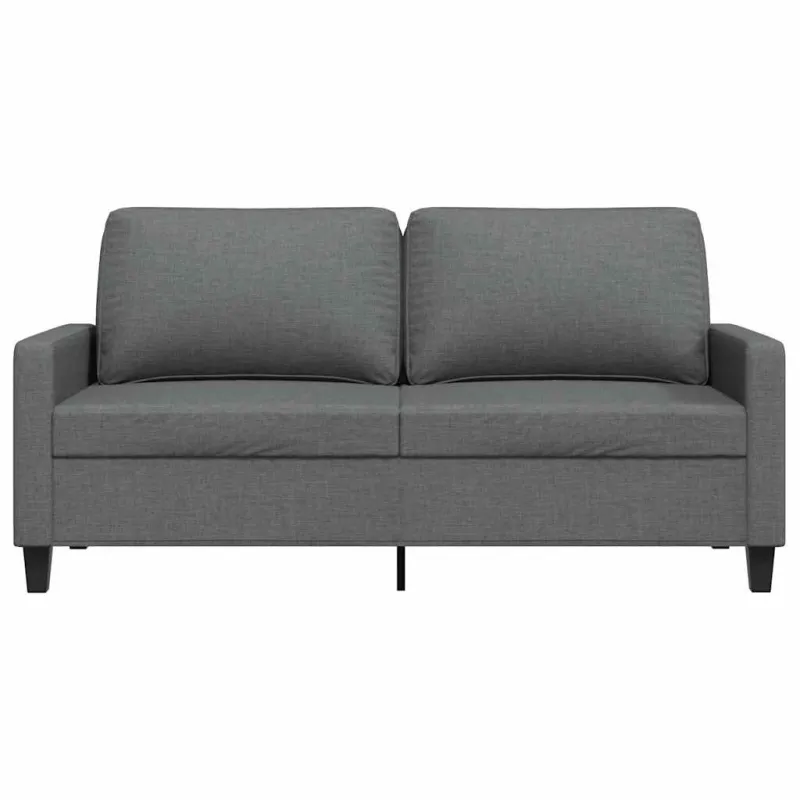 Dvivietė sofa, tamsiai pilkos spalvos, 140cm, audinys