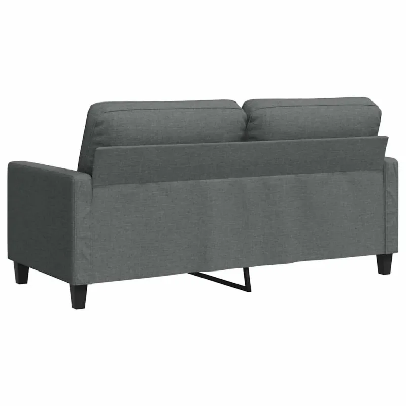 Dvivietė sofa, tamsiai pilkos spalvos, 140cm, audinys
