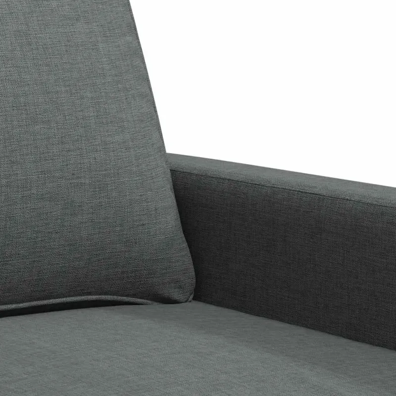 Trivietė sofa, tamsiai pilkos spalvos, 180cm, audinys