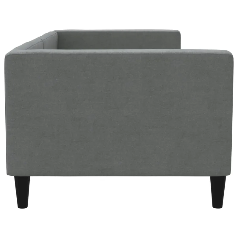 Sofa, tamsiai pilkos spalvos, 80x200cm, audinys