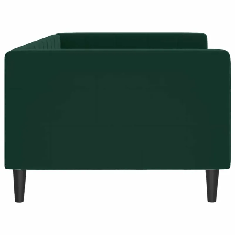 Sofa, tamsiai žalios spalvos, 90x200cm, aksomas