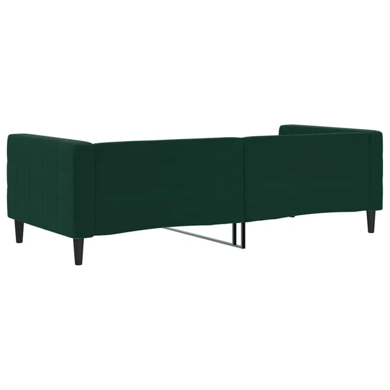 Sofa, tamsiai žalios spalvos, 90x200cm, aksomas