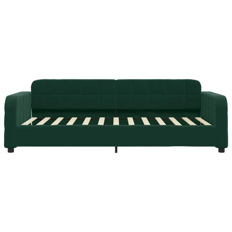 Sofa, tamsiai žalios spalvos, 100x200cm, aksomas