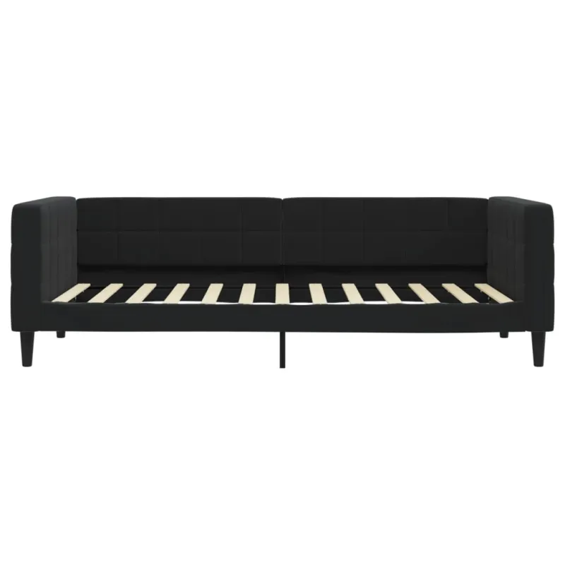 Sofa, juodos spalvos, 100x200cm, aksomas