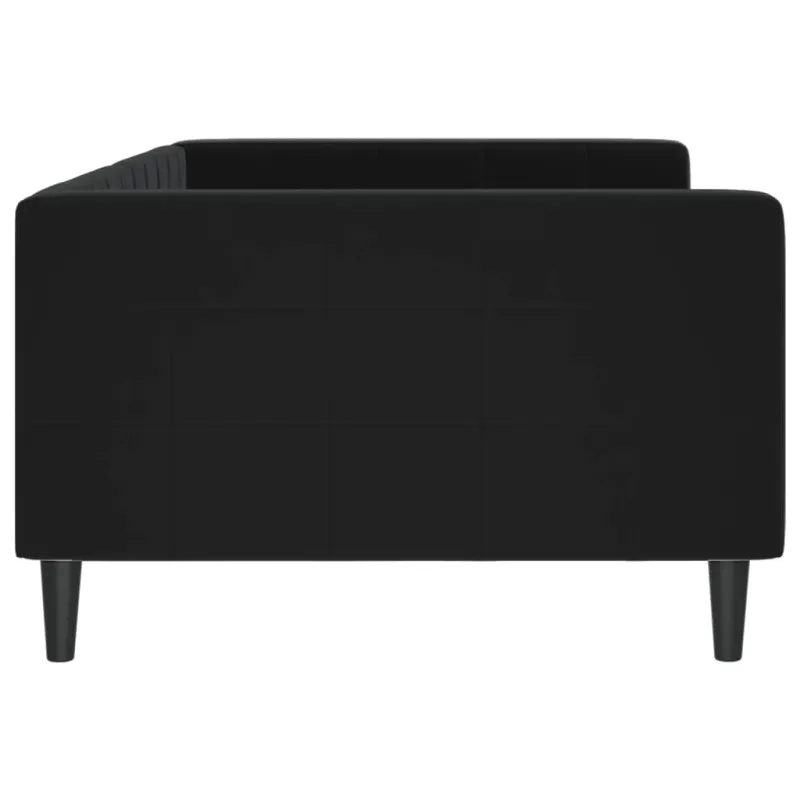 Sofa, juodos spalvos, 100x200cm, aksomas