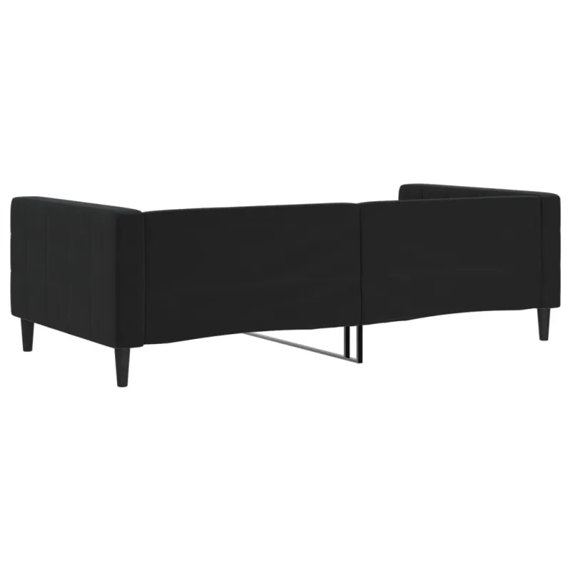 Sofa, juodos spalvos, 100x200cm, aksomas