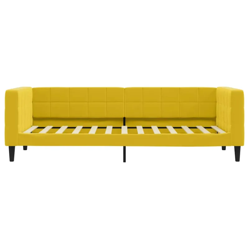 Sofa, geltonos spalvos, 80x200cm, aksomas