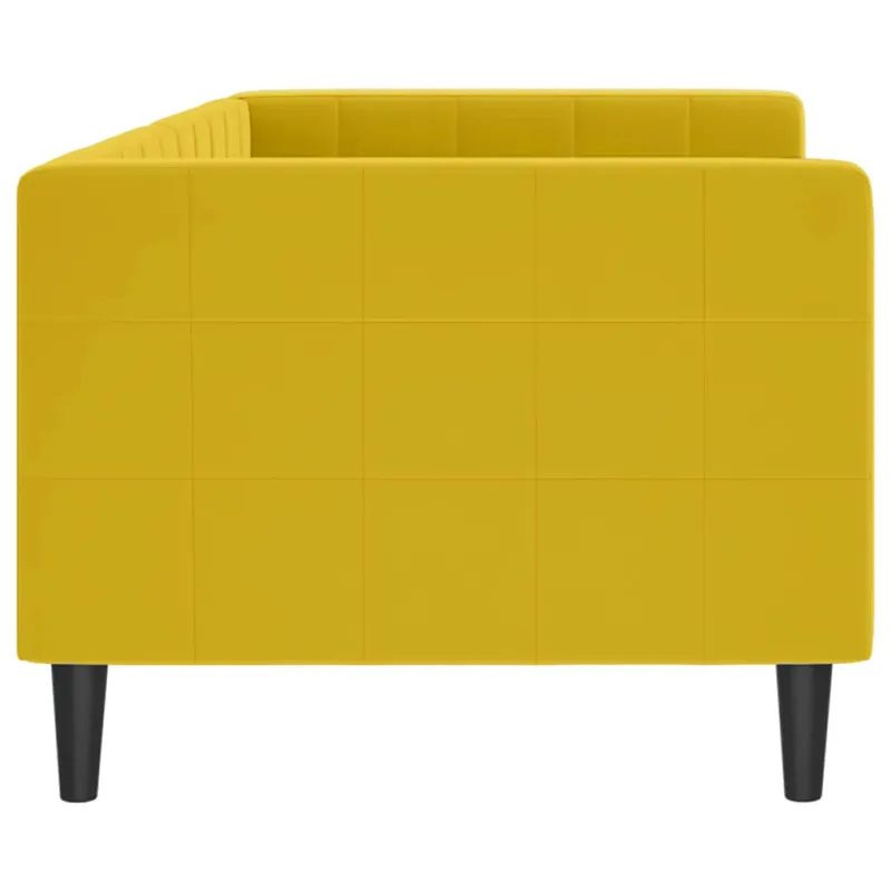 Sofa, geltonos spalvos, 80x200cm, aksomas