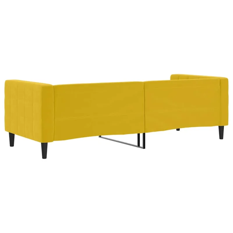 Sofa, geltonos spalvos, 80x200cm, aksomas