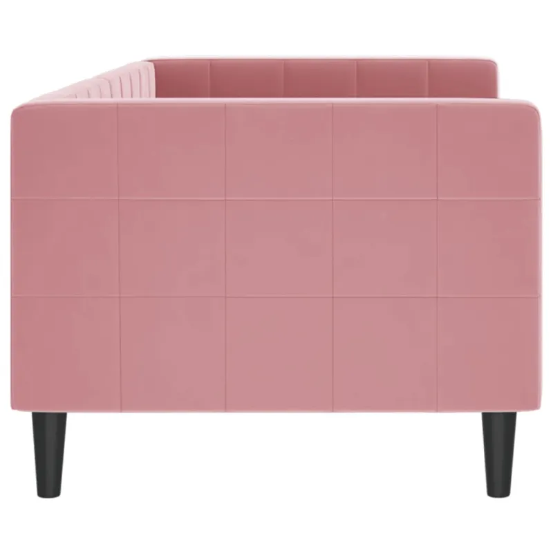Sofa, rožinės spalvos, 80x200cm, aksomas