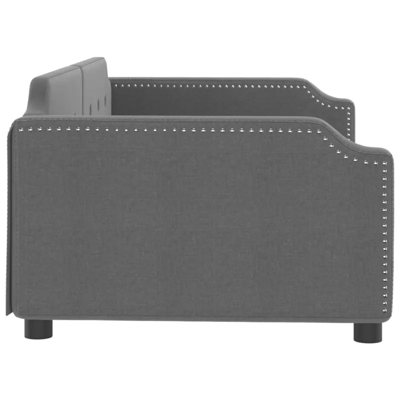 Sofa, tamsiai pilkos spalvos, 100x200cm, audinys