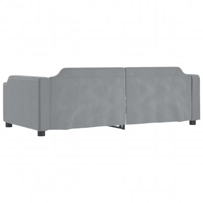 Sofa, šviesiai pilkos spalvos, 90x200cm, audinys