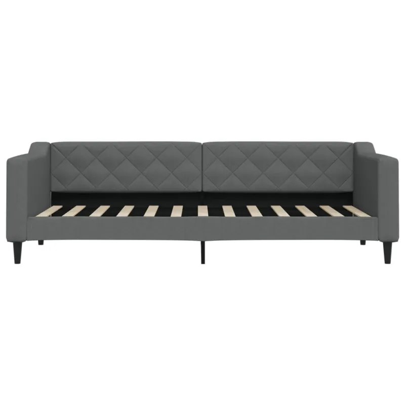 Sofa, tamsiai pilkos spalvos, 80x200cm, audinys