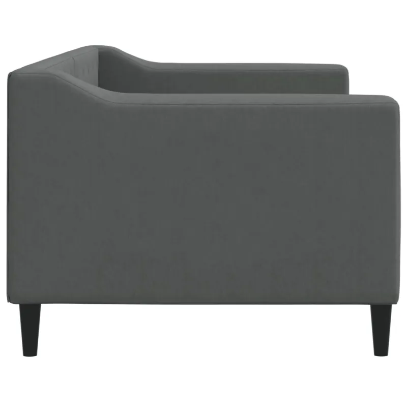 Sofa, tamsiai pilkos spalvos, 80x200cm, audinys