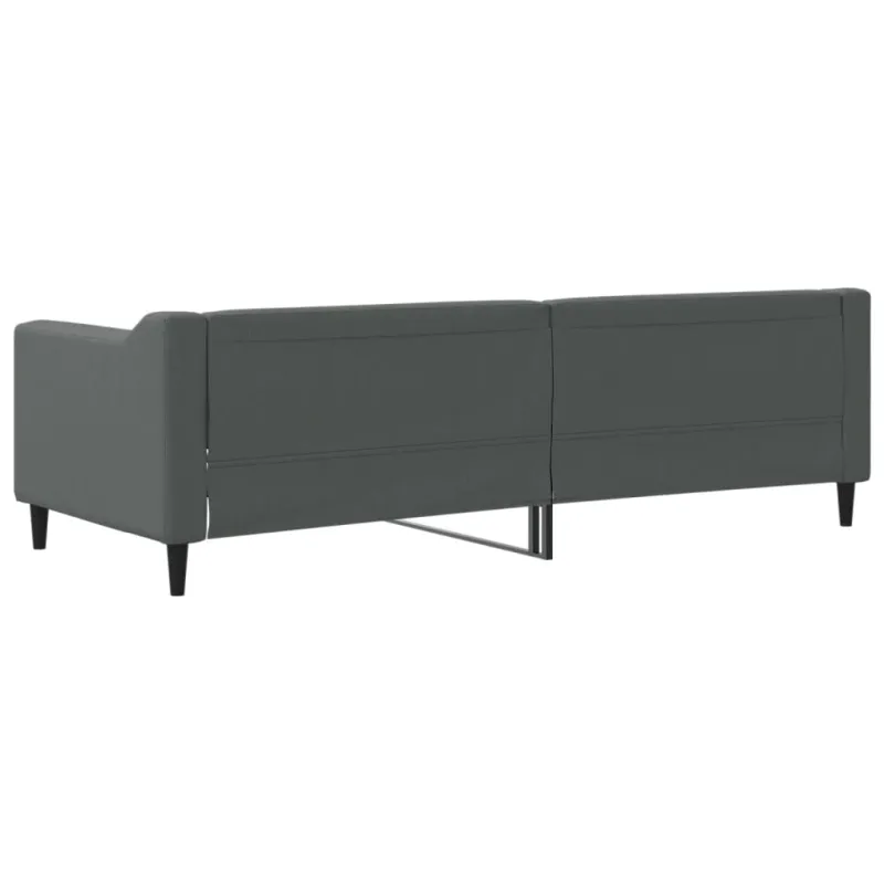 Sofa, tamsiai pilkos spalvos, 80x200cm, audinys