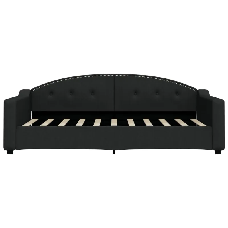 Sofa, juodos spalvos, 90x190cm, audinys