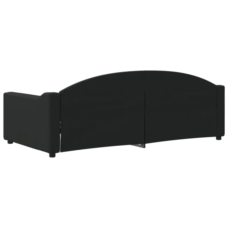 Sofa, juodos spalvos, 90x190cm, audinys