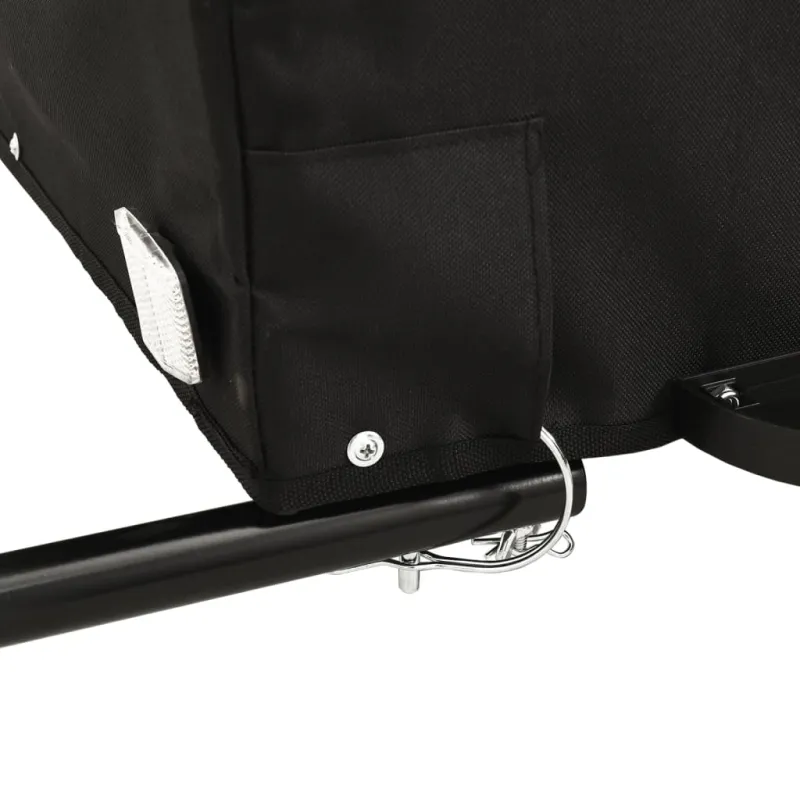 Dviračio priekaba, juodos ir geltonos spalvos, 30kg, geležis