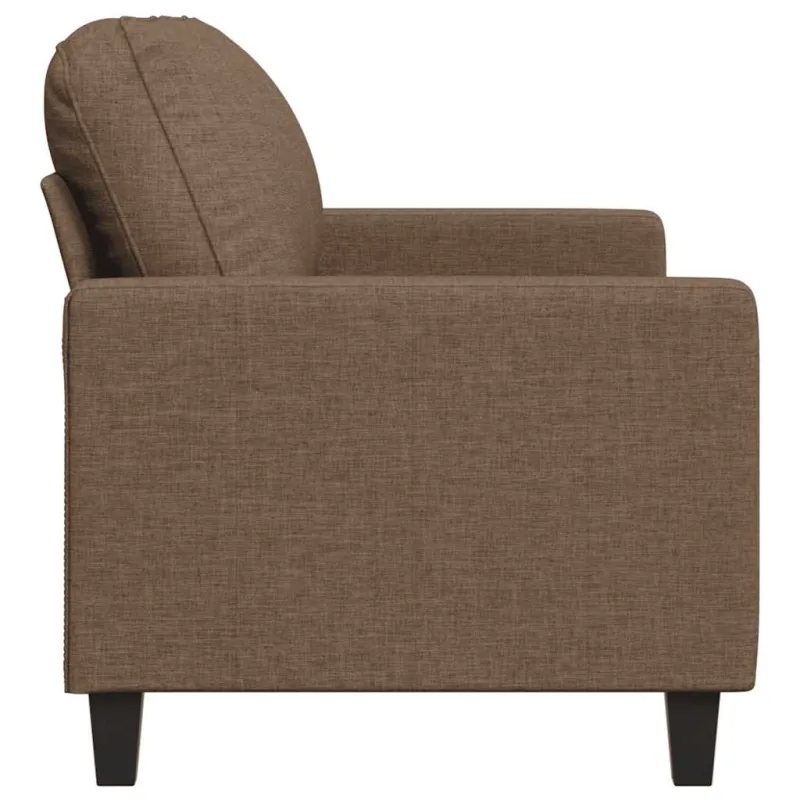 Dvivietė sofa, rudos spalvos, 140cm, audinys