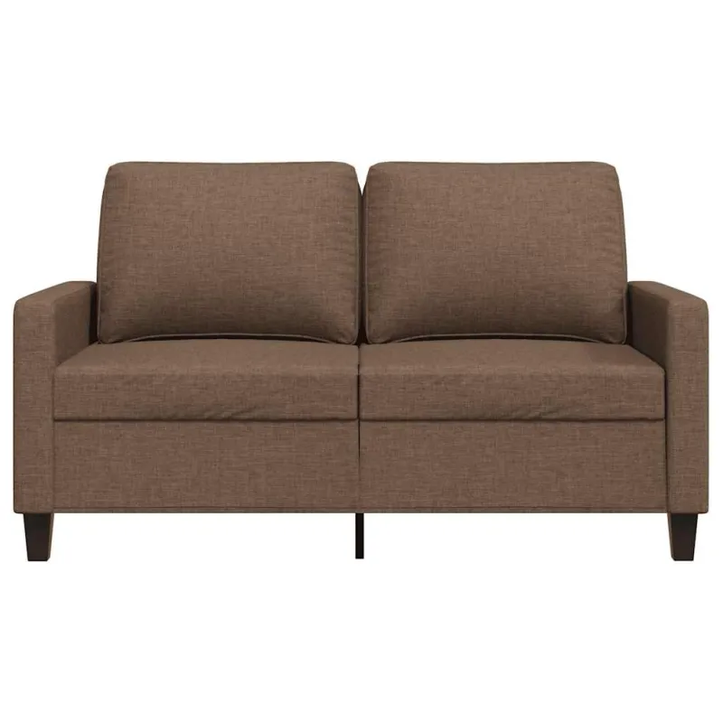 Dvivietė sofa, rudos spalvos, 120cm, audinys