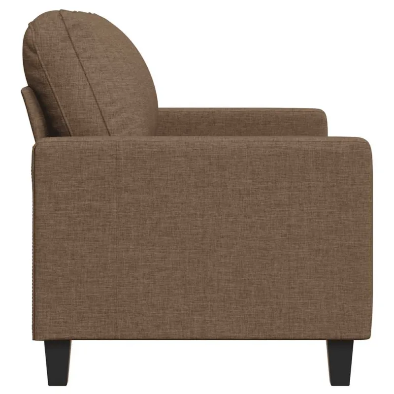 Dvivietė sofa, rudos spalvos, 120cm, audinys