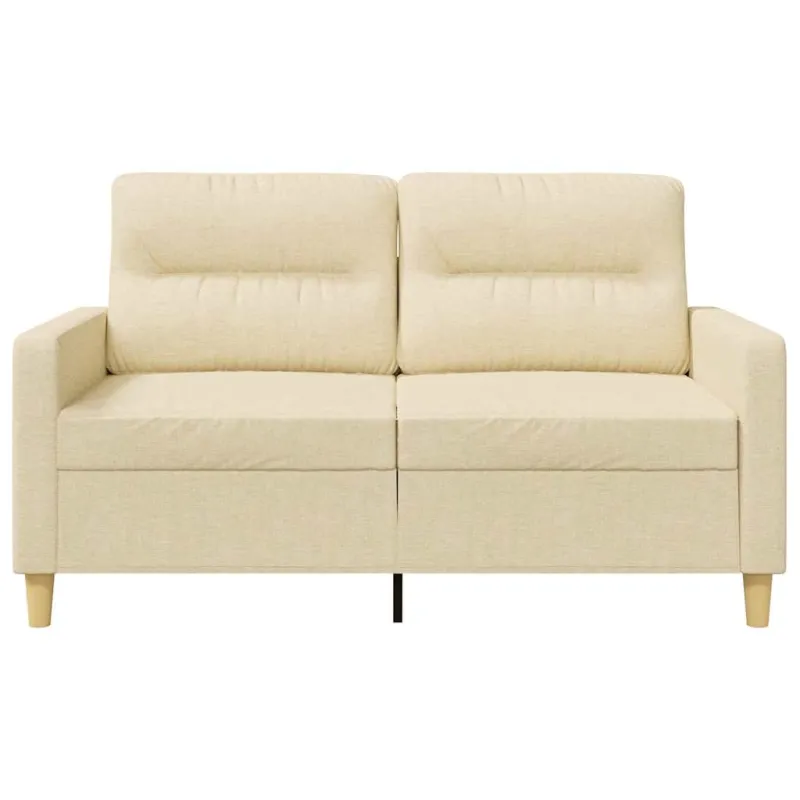 Dvivietė sofa, kreminės spalvos, 120cm, audinys