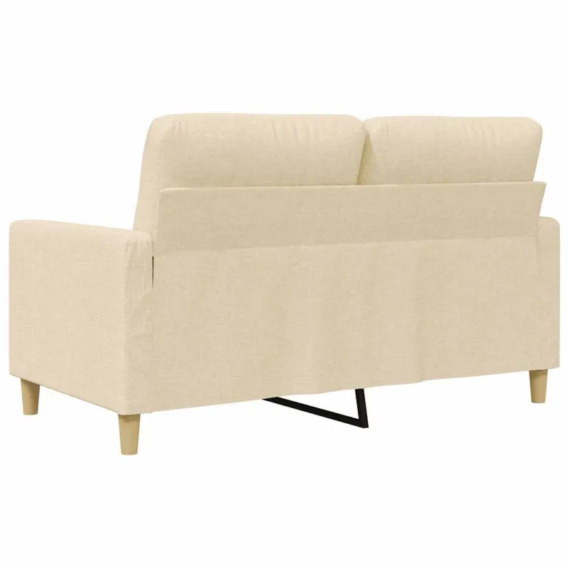 Dvivietė sofa, kreminės spalvos, 120cm, audinys