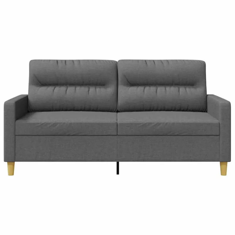 Dvivietė sofa, tamsiai pilkos spalvos, 140cm, audinys