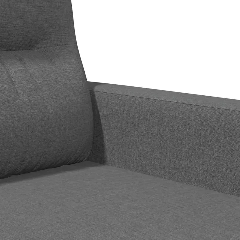 Dvivietė sofa, tamsiai pilkos spalvos, 140cm, audinys