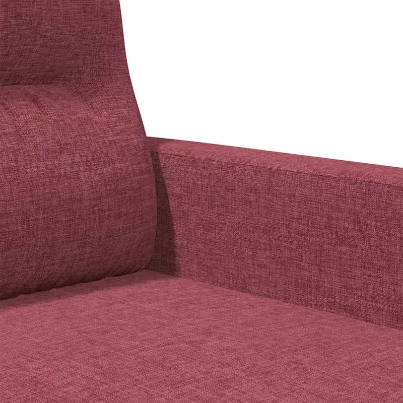 Dvivietė sofa, raudonojo vyno spalvos, 140cm, audinys