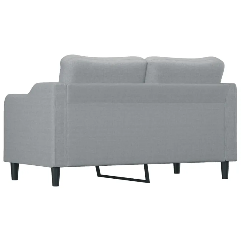 Dvivietė sofa, šviesiai pilkos spalvos, 140cm, audinys