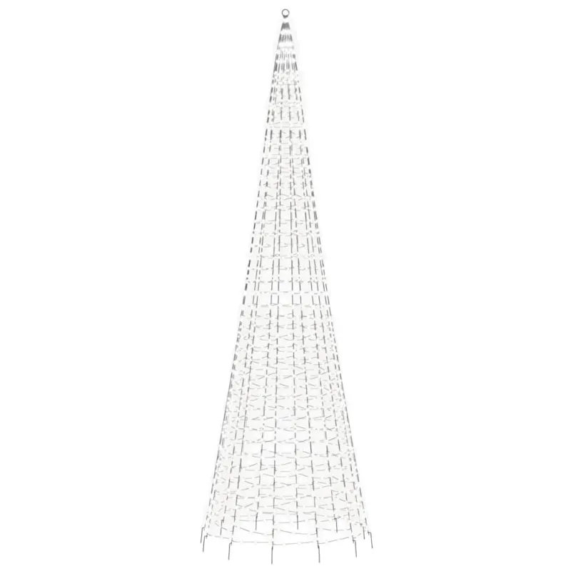 LED Kalėdų eglutė 1534 LED šaltai balta 500 cm