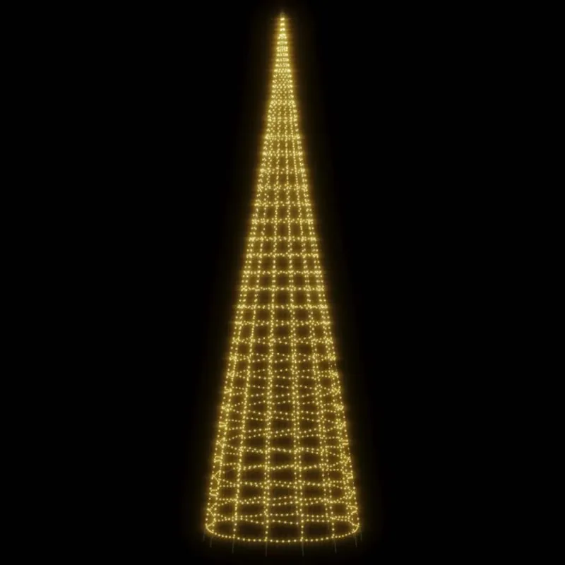 LED Kalėdų eglutė 3000 LED šiltai balta 800 cm