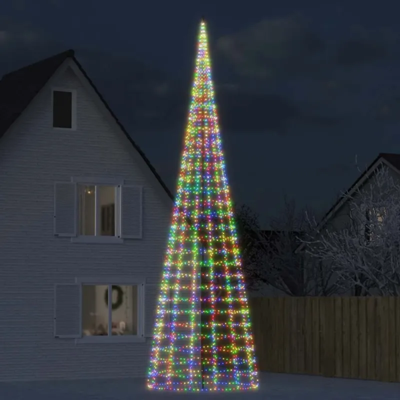 LED Kalėdų eglutė 3000 LED Spalvingi 800 cm