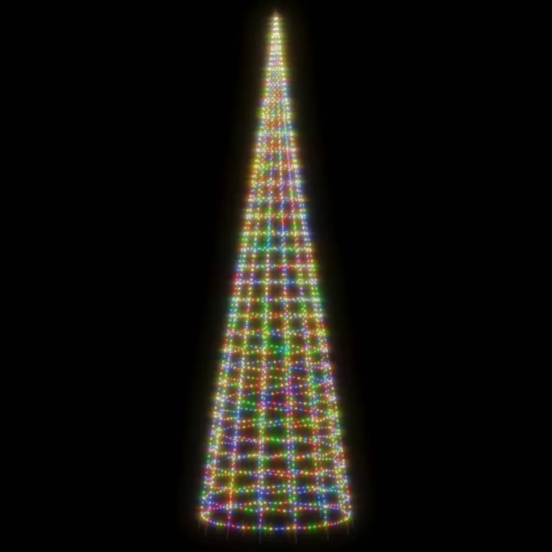 LED Kalėdų eglutė 3000 LED Spalvingi 800 cm
