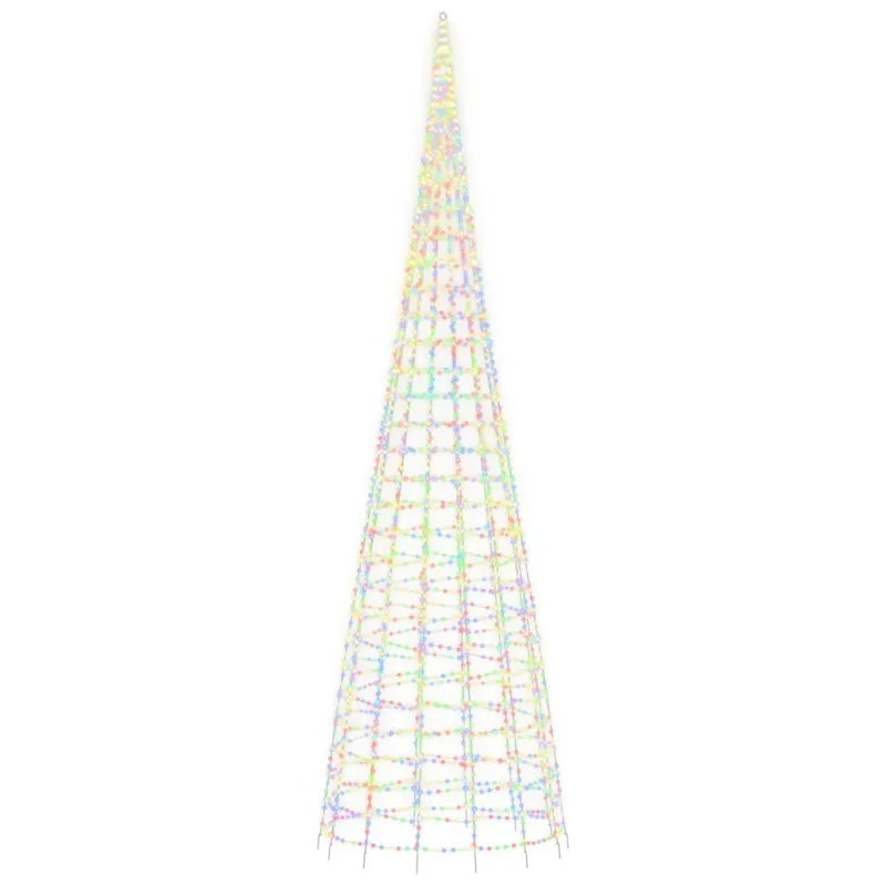 LED Kalėdų eglutė 3000 LED Spalvingi 800 cm