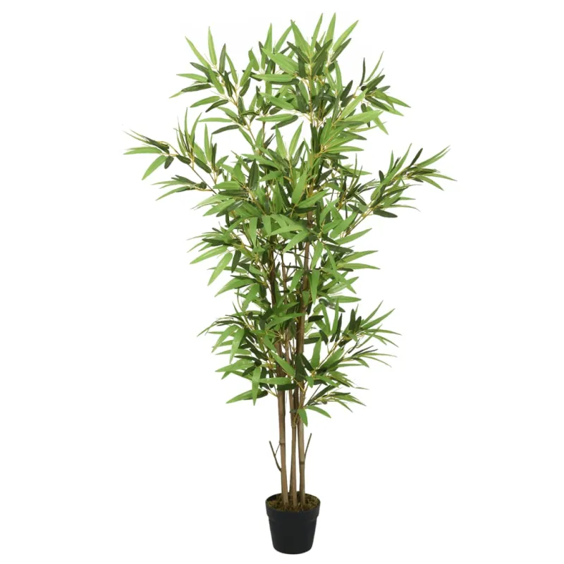 Dirbtinis bambukas, žalios spalvos, 150cm, 828 lapai