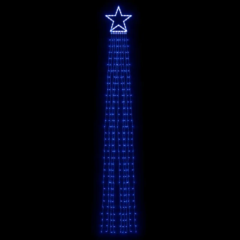 Kalėdų eglutės girlianda, 320 mėlynų LED lempučių, 375cm