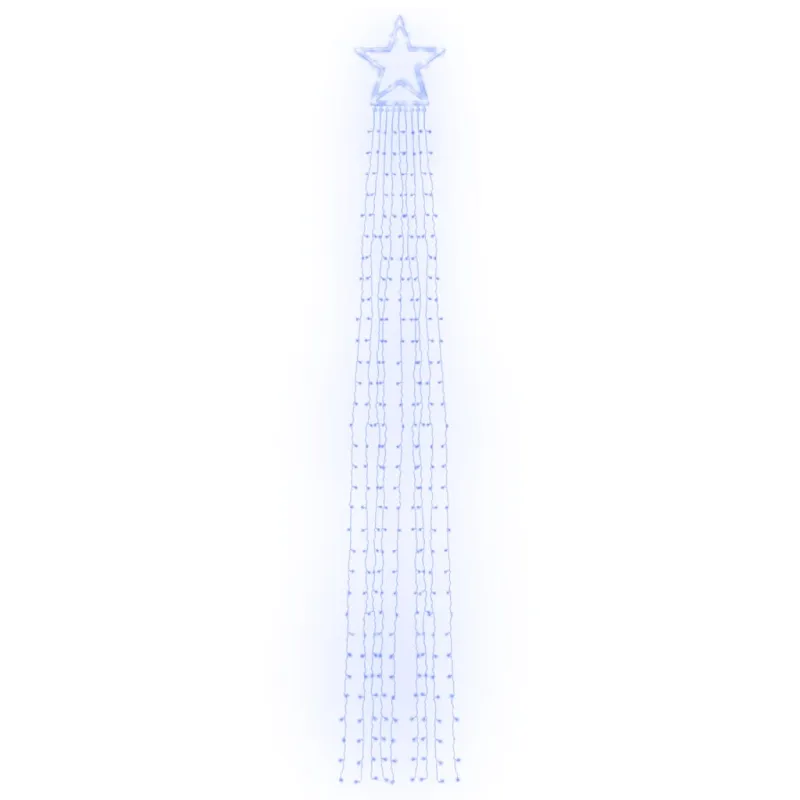 Kalėdų eglutės girlianda, 320 mėlynų LED lempučių, 375cm