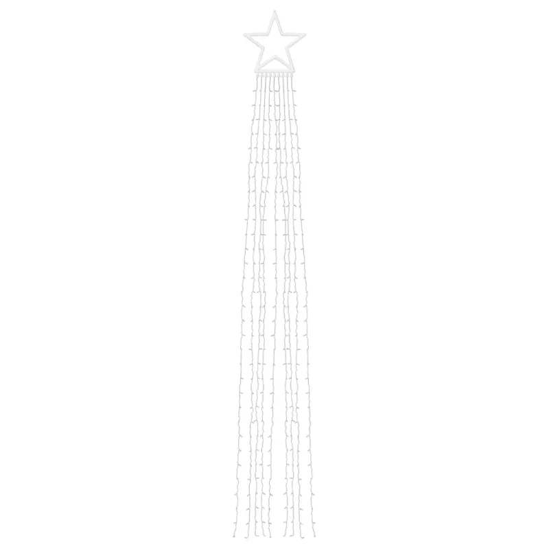 Kalėdų eglutės girlianda, 320 mėlynų LED lempučių, 375cm
